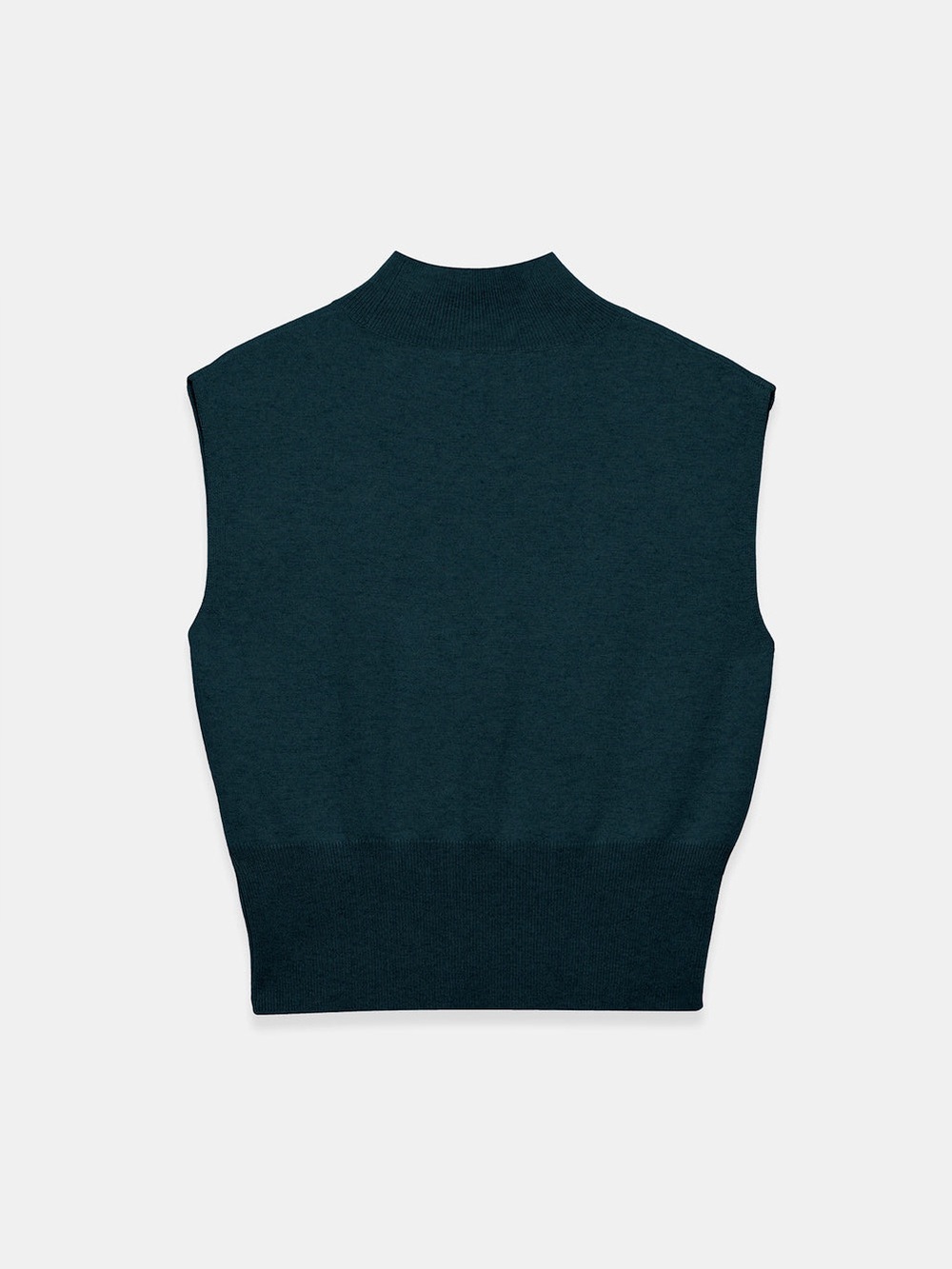Reformation Arco Cashmere Sleeveless Turtleneck Sweater - Sycamore